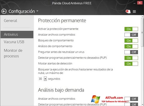 Screenshot Panda Cloud untuk Windows 7