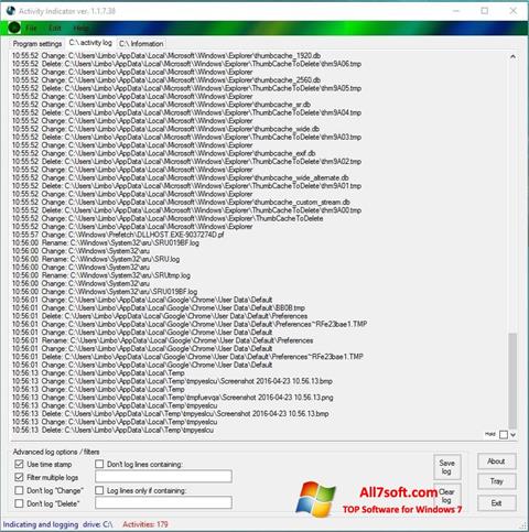 Screenshot Drive Space Indicator untuk Windows 7