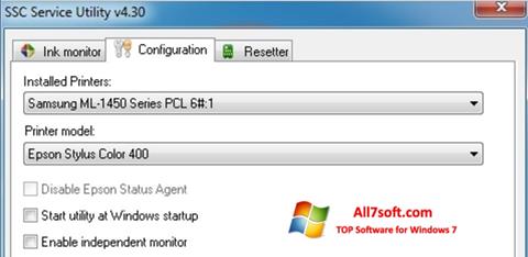 Screenshot SSC Service Utility untuk Windows 7