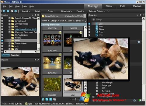 Screenshot ACDSee Photo Manager untuk Windows 7