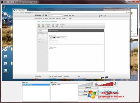 Screenshot Open Broadcaster Software untuk Windows 7