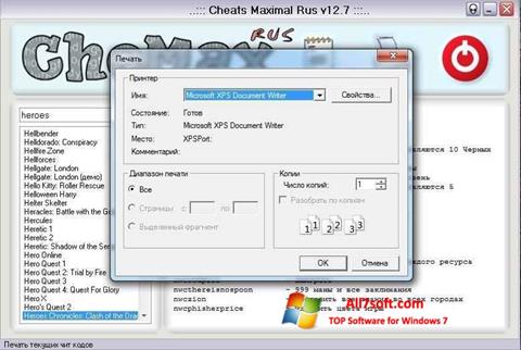 Screenshot CheMax untuk Windows 7