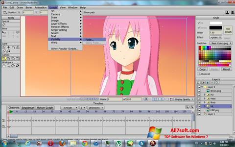 Screenshot Anime Studio untuk Windows 7