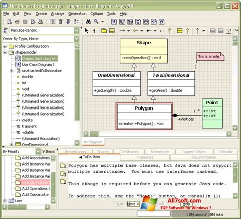 Screenshot ArgoUML untuk Windows 7