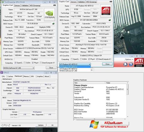 Screenshot GPU-Z untuk Windows 7