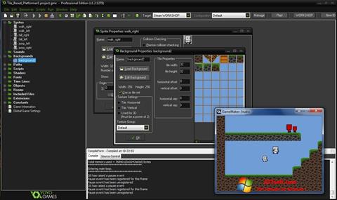 Screenshot GameMaker: Studio untuk Windows 7