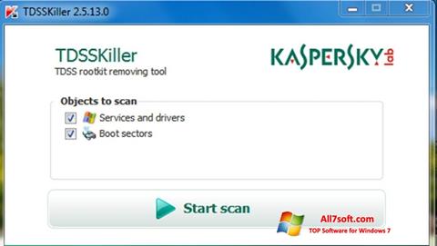 Screenshot Kaspersky TDSSKiller untuk Windows 7