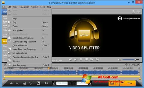Screenshot SolveigMM Video Splitter untuk Windows 7
