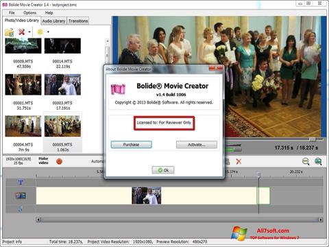 Screenshot Bolide Movie Creator untuk Windows 7