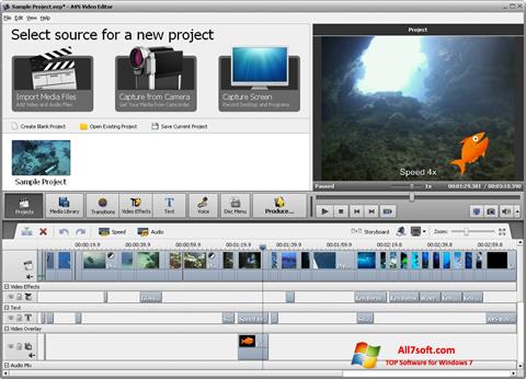 Screenshot AVS Video Editor untuk Windows 7