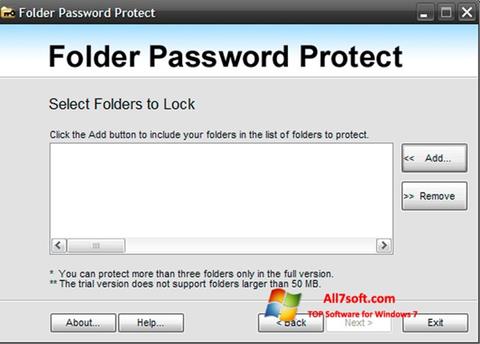 Screenshot Password Protect USB untuk Windows 7