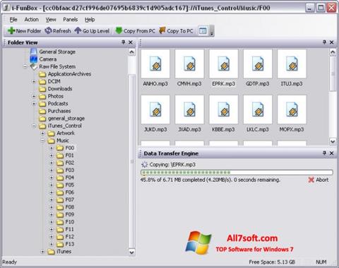 Screenshot iFunBox untuk Windows 7