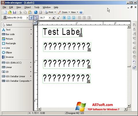 Screenshot Zebra Designer untuk Windows 7