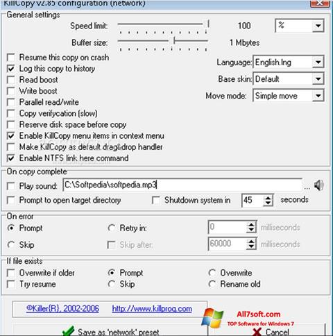 Screenshot KillCopy untuk Windows 7