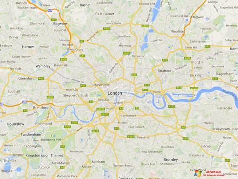 Screenshot Google Maps untuk Windows 7