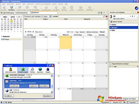 Screenshot SeaMonkey untuk Windows 7