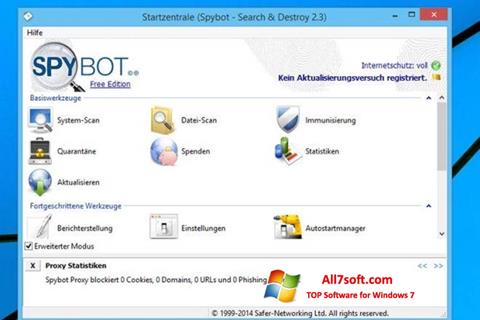 Screenshot SpyBot untuk Windows 7
