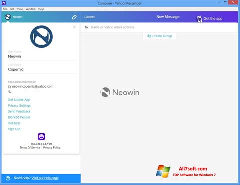 Screenshot Yahoo! Messenger untuk Windows 7