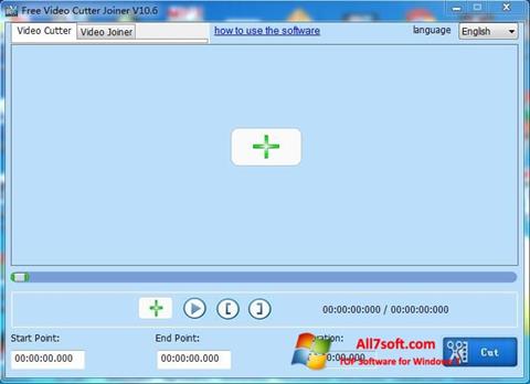 Screenshot Free Video Cutter untuk Windows 7