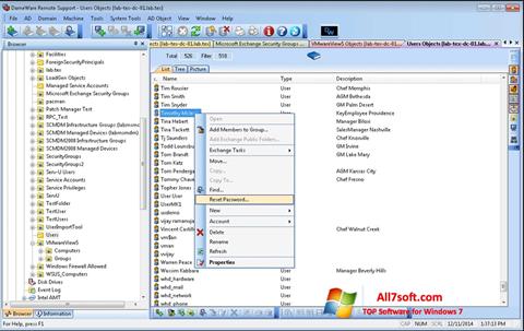 Screenshot Remote Administration Tool untuk Windows 7