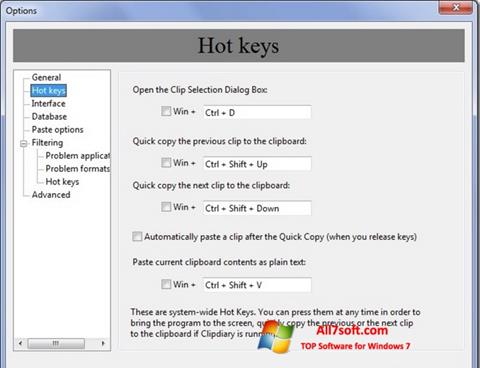 Screenshot Clipdiary untuk Windows 7