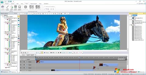 Screenshot VSDC Free Video Editor untuk Windows 7