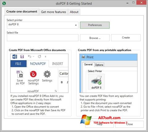 Screenshot doPDF untuk Windows 7