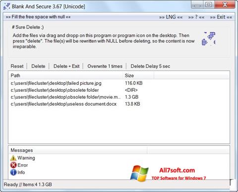 Screenshot Blank And Secure untuk Windows 7
