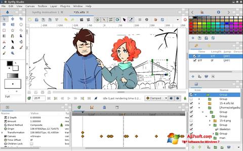 Screenshot Synfig Studio untuk Windows 7